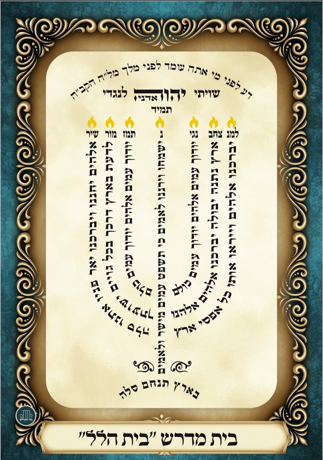 למנצח בצורת המנורה