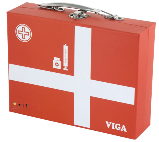 כלי רופא במזוודה אדומה