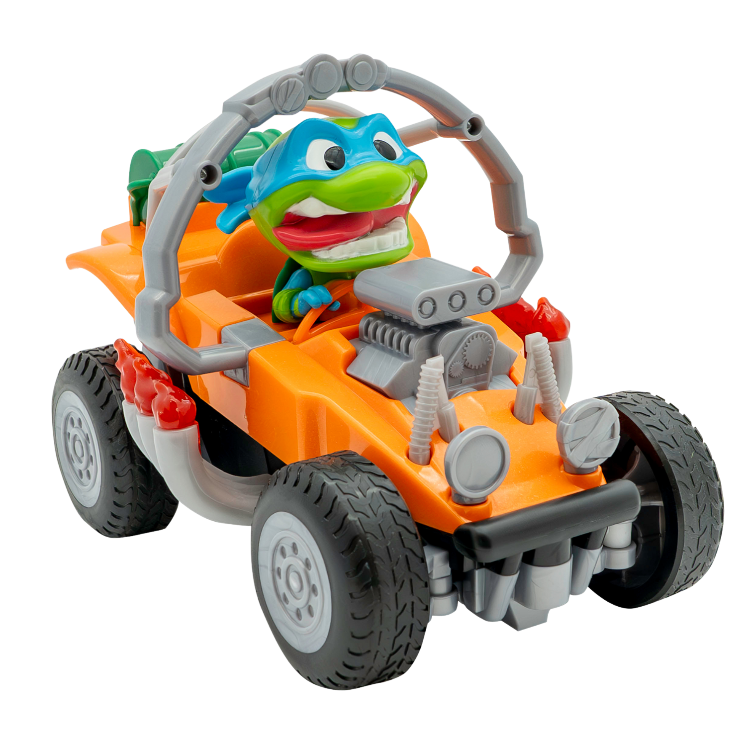 צבי הנינג'ה על גלגלים - הרכב המתהפך של ליאו על שלט