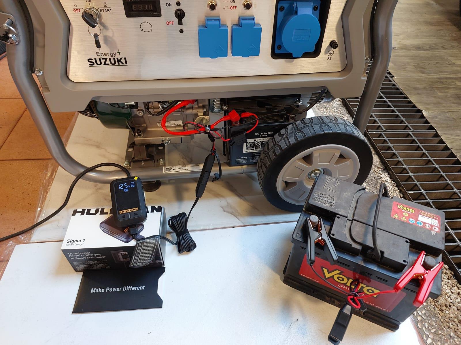 מטען מצברים אמפר 1 לגנרטורים ולמצברים בכלל לשמירה על מתח המצבר בעת חניה ארוכה HULKMAN קמפינג לייף מטען מצברים אמפר 1 לגנרטורים ולמצברים בכלל לשמירה על מתח המצבר בעת חניה ארוכה HULKMAN קמפינג לייף