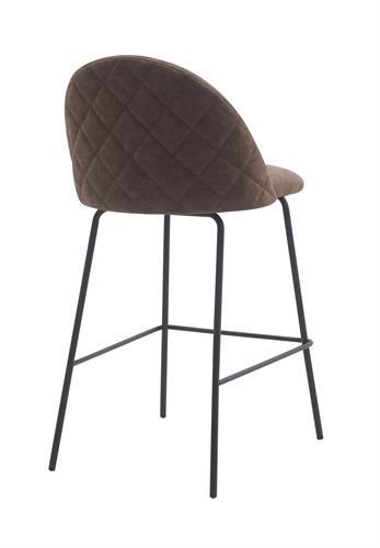 כסא בר מעוצב דגם דנמרק דמוי עור חום כסא בר מעוצב דגם דנמרק דמוי עור חום