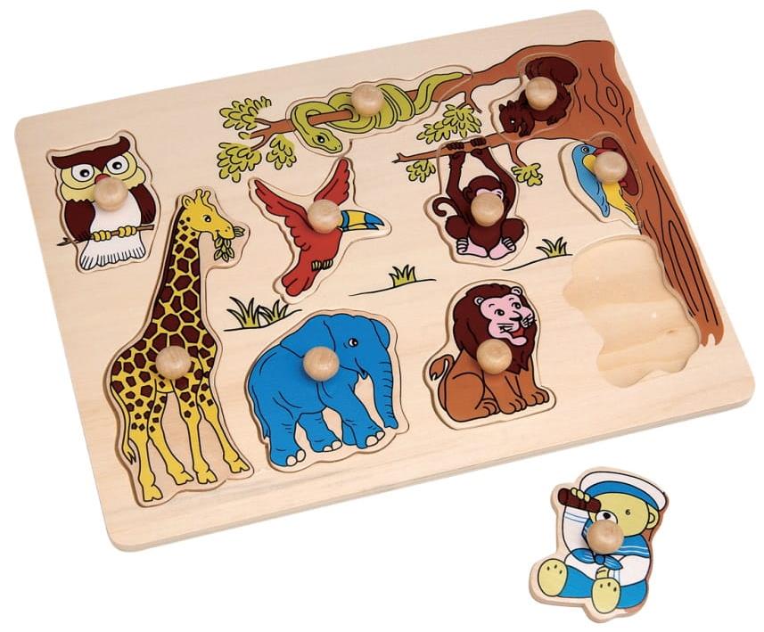 פאזל העץ הראשון שלי חיות