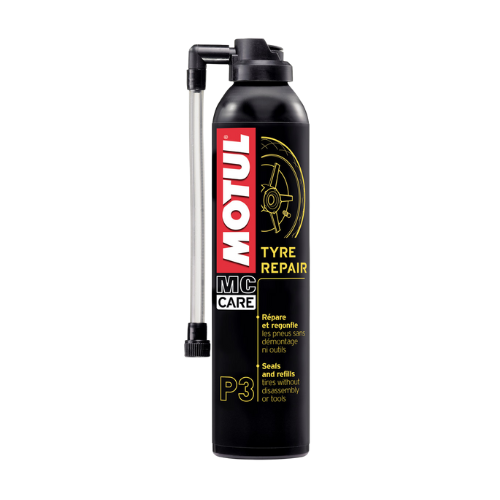 ספריי ניקוי ותיקון תקרים לאופנוע - MC CARE TYPE REPAIR P3 מבית MOTUL