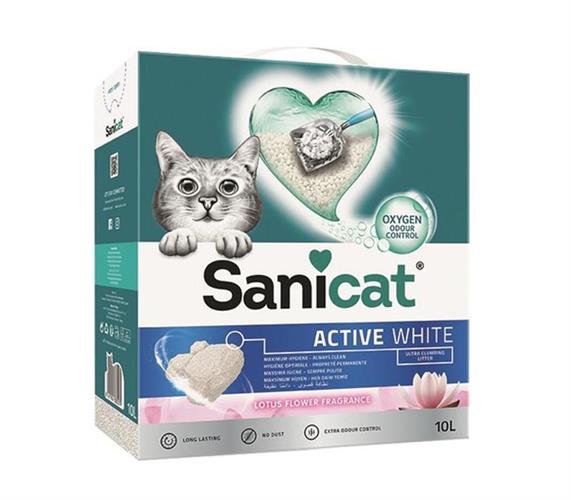 סאני קאט חול לחתול אקטיב וויט 10 ל Sanicat