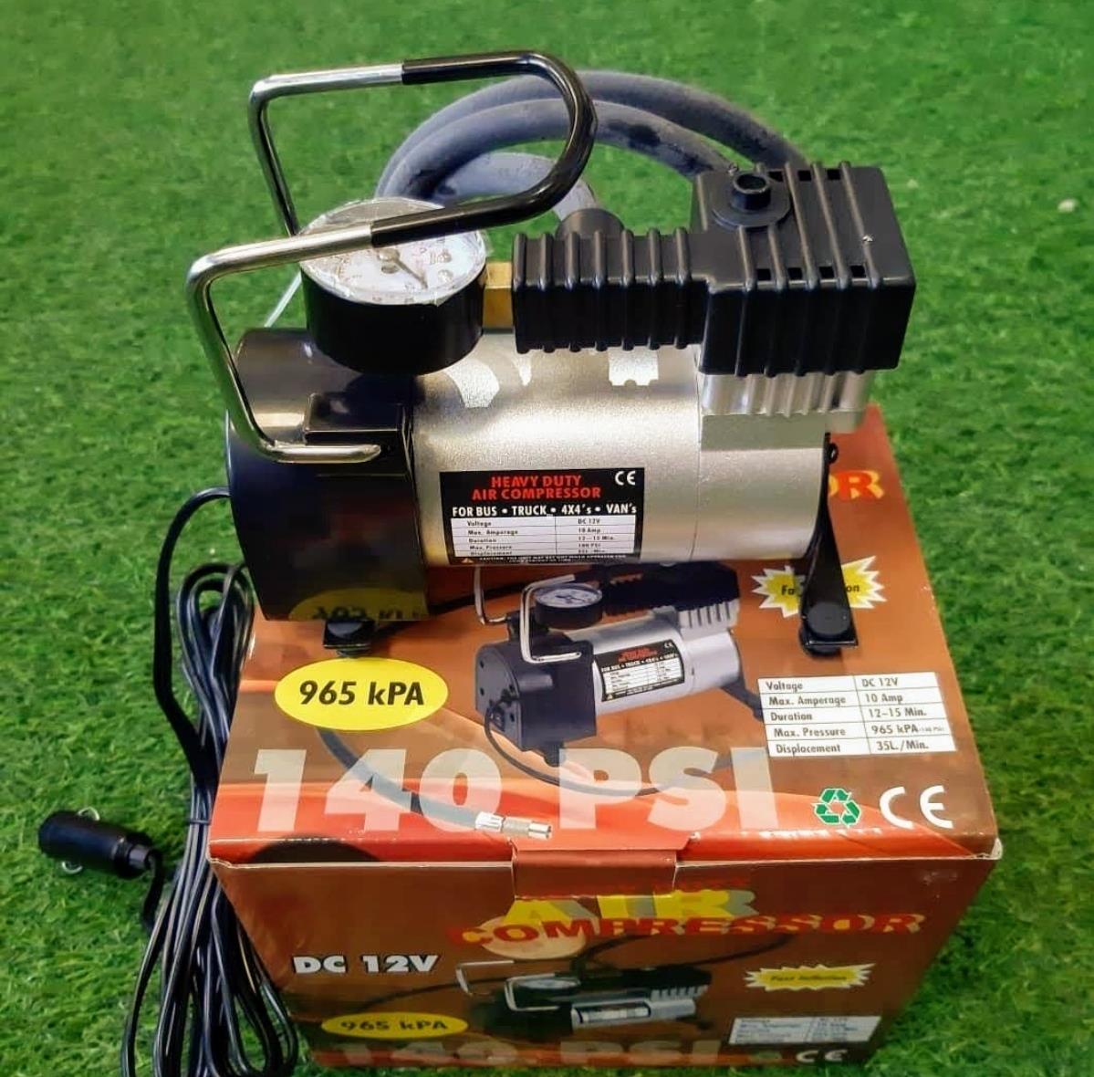 קומפרסור מדחס אוויר לכלי רכב קטן וקל מתאים גם לאופניים אופנועים קרוואנים RZR ועוד קמפינג לייף