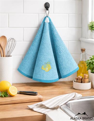 מגבות עגולות במבחר צבעים מבד 100% כותנה - בתוספת רקמה | מבצע  3 יח' ב65!