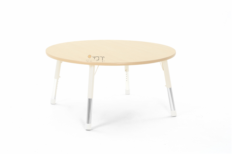 שולחן גן עגול רגלי מתכת מתכווננות איכותי