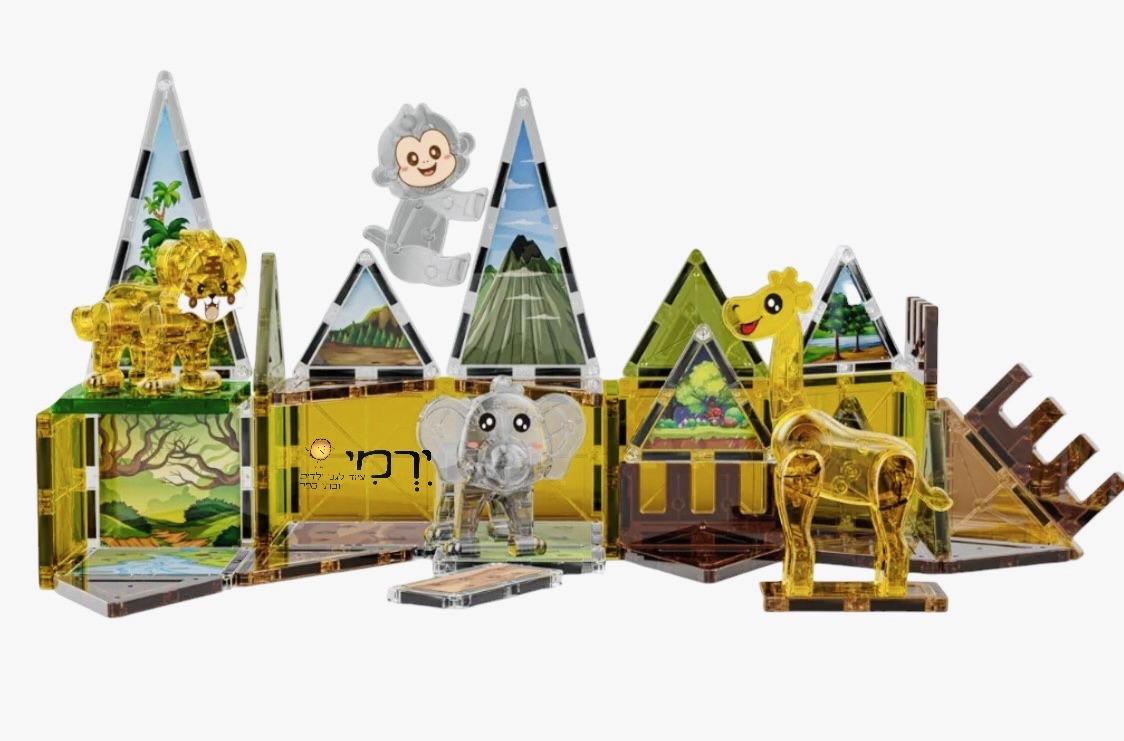 משחק מגנטים דגם חיות ג׳ונגל