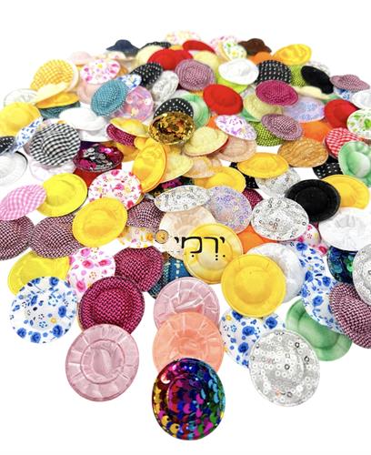 כובעים מיני צבעוניים ליצירה - במארז גדול
