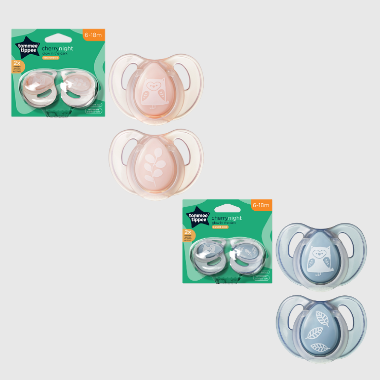 מוצצי לטקס  6-18, בנות/בנים - CherryNight