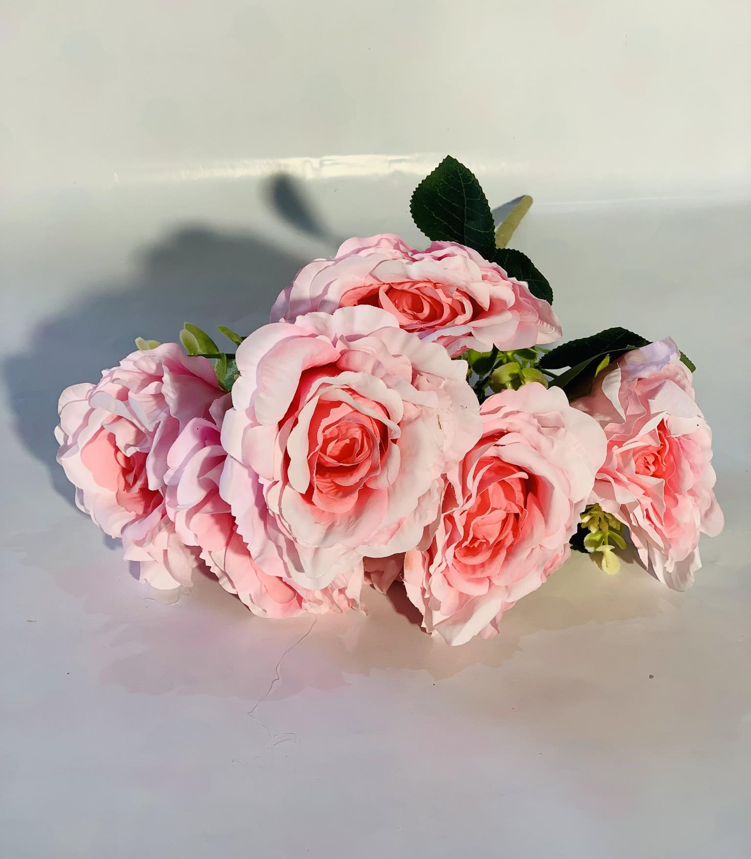 שושנים גדולים ורוד בהיר