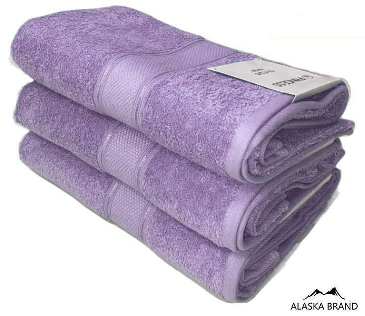 מגבת Royal מבד 100% כותנה צבע לילך - דרגת ספיגה גבוהה