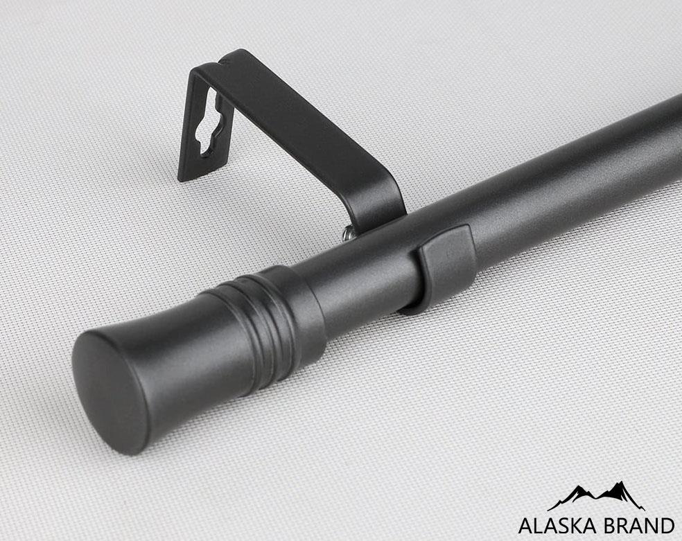 מוט טלסקופי לתליית וילונות במבחר גדלים דגם - עופרי לבן