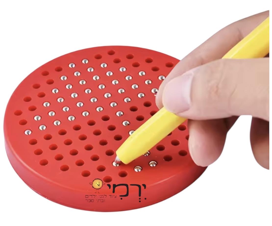 לוח עט מגנט אישי עגול + עט