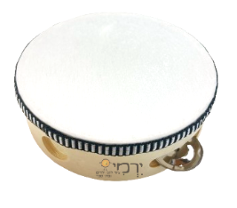 תוף עץ טבעי בינוני 15 ס"מ