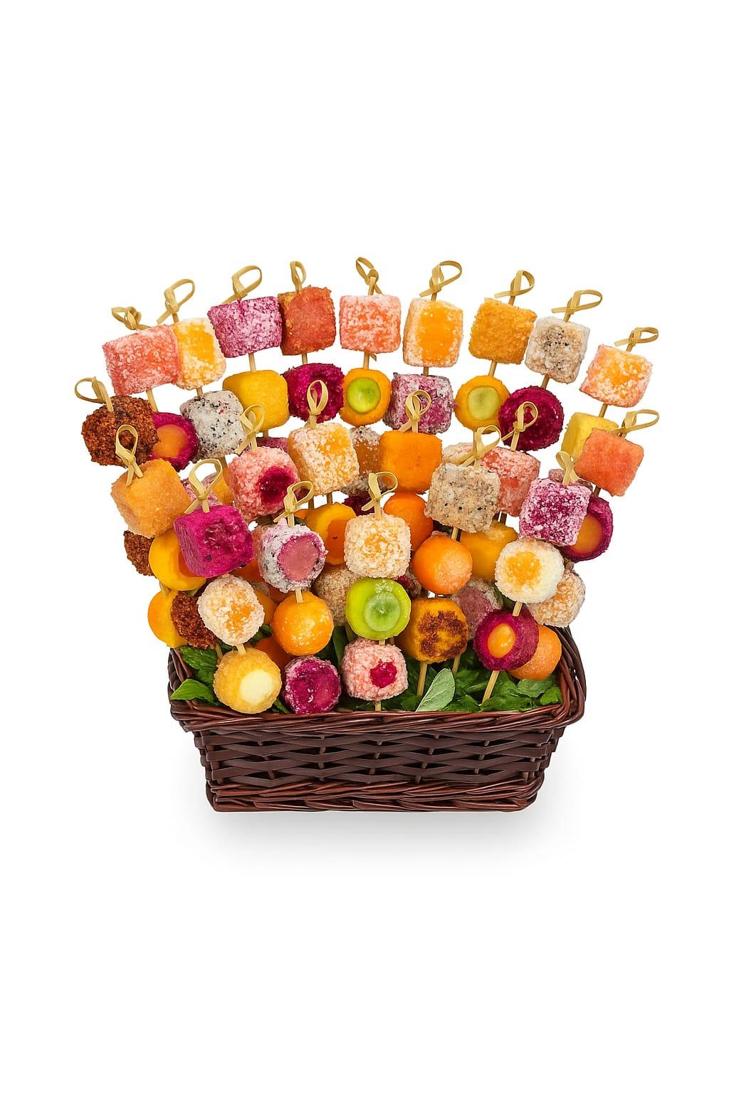 סלסלת חטיפי סושי פירות- מהדורה מיוחדת סלסלת חטיפי סושי פירות- מהדורה מיוחדת