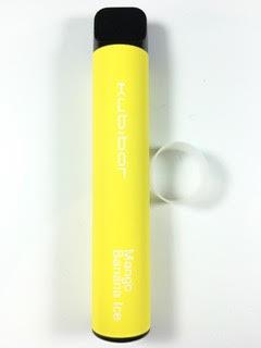 סיגריה אלקטרונית חד פעמית כ 1500 שאיפות Kubibar Disposable 20mg בטעם מנגו בננה אייס Mango Banana Ice