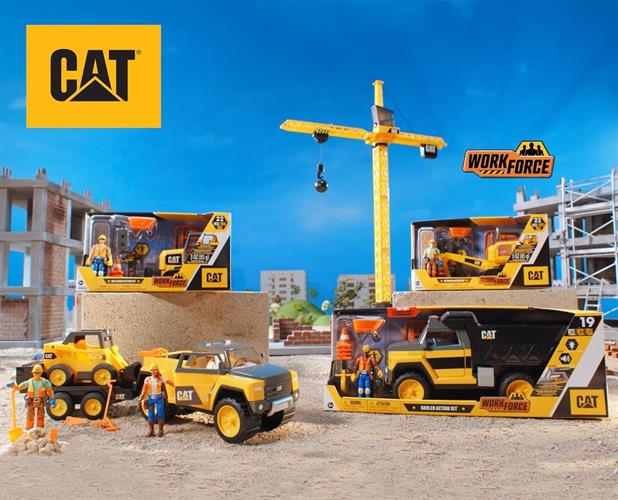 מנוף ג'מבו חשמלי מבית CAT בגובה 125 ס"מ עם סיבוב של 360 מעלות