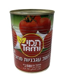 תמי רוטב עגבניות מרוכז 580 גרם תמי רוטב עגבניות מרוכז 580 גרם