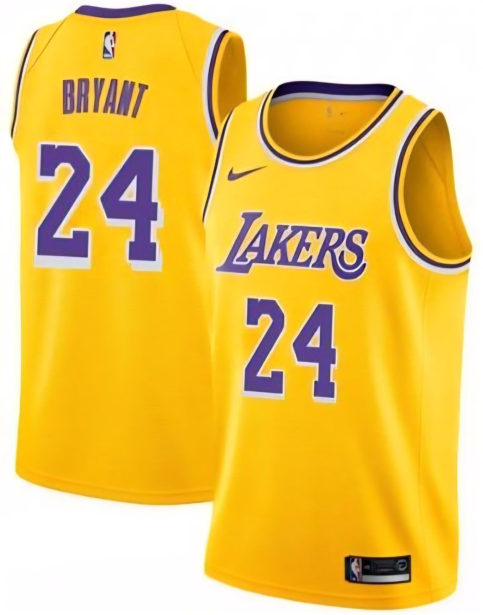 גופיית לייקרס קובי בריאנט צהובה NBA #24
