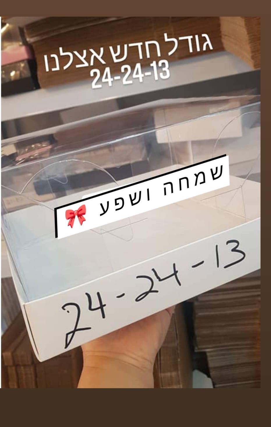 מארז חצי שקוף לבן 24/24-13