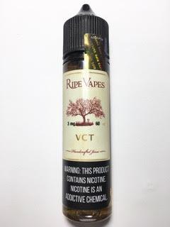 נוזל מילוי לסיגריה אלקטרונית 60 מ"ל Ripe Vapes VCT בטעם VCT וניל כרמל טבק ניקוטין 3 מ"ג 3mg