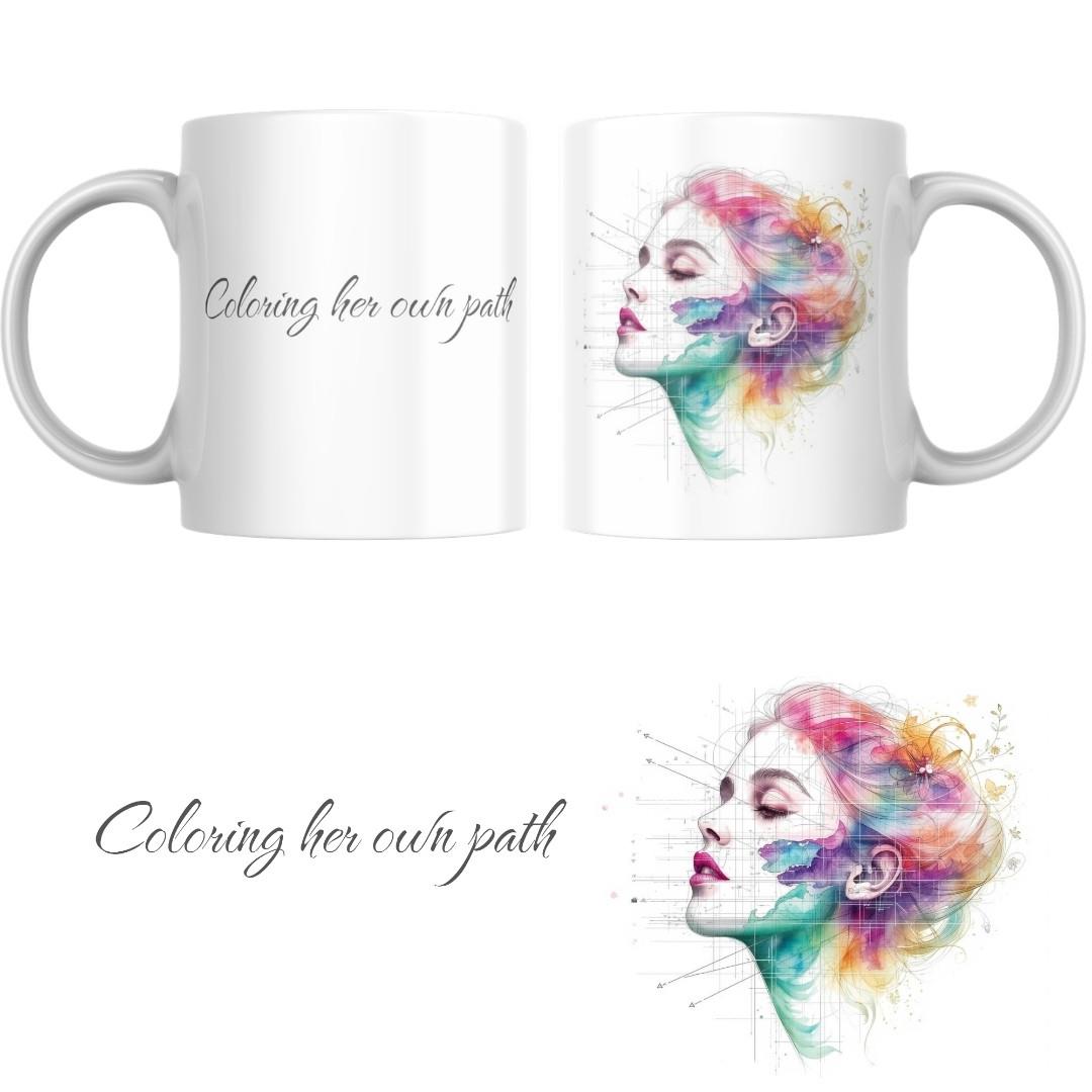 מתנה לאישה יצירתית, ספל השראה לאמנית, מתנה ליזמית צעירה, ספל עם משפט באנגלית משמעותי, מתנה אלגנטית לאישה מיוחדת