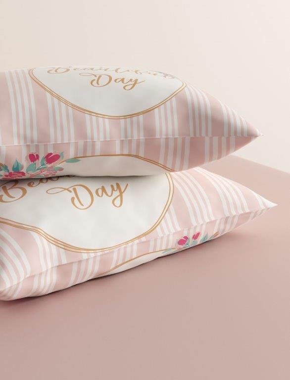 סט מצעים מיטה וחצי 100% כותנה דגם - אוליביה