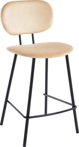 כסא בר מעוצב דגם טקסס צבע בז