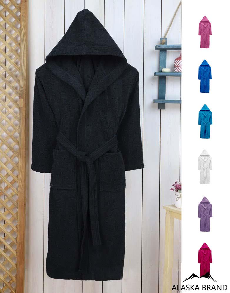 חלוק מגבת איכותי עם כובע 100% כותנה דגם  - Royal | אפשרות לתוספת רקמה אישית