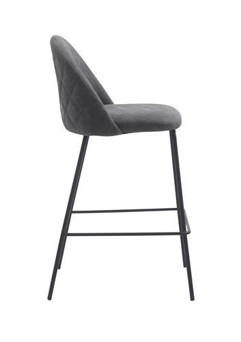 כסא בר מעוצב דגם דנמרק דמוי עור אפור כסא בר מעוצב דגם דנמרק דמוי עור אפור