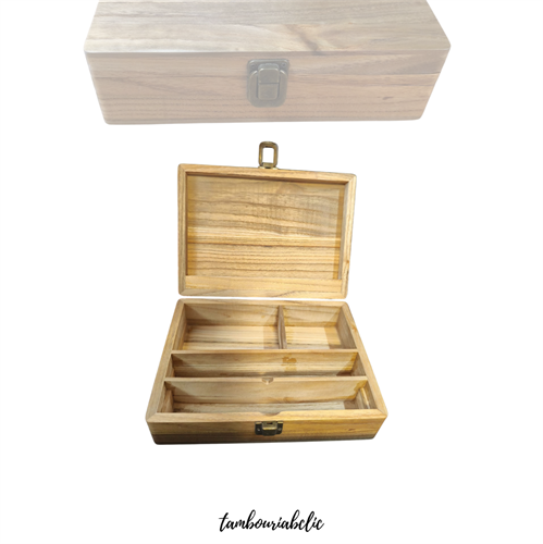 תיבת עץ דקורטיבית לטבק ואביזרי גלגול – סדר וסטייל במקום אחד