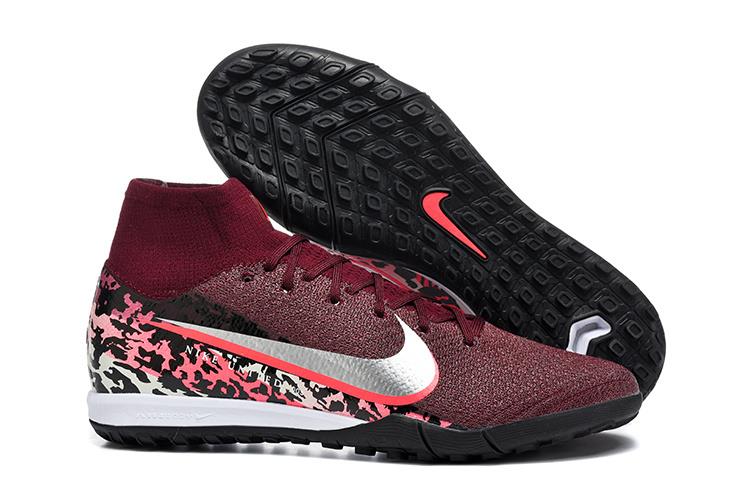 נעלי קטרגל Nike Air Zoom Mercurial Elite FG בורדו כסוף