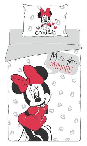 מצעים מיני מאוס 100% כותנה איכותית דגם -  Love Minnie