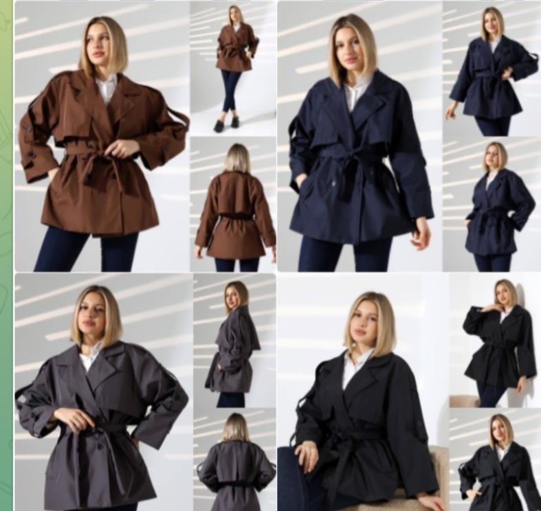 מעיל טרנץ' קצר