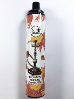 נרגילה אלקטרונית ניידת חד פעמית כ 7000 שאיפות Dr. Smoke Disposable 20mg בטעם מיקס תות בננה אייס