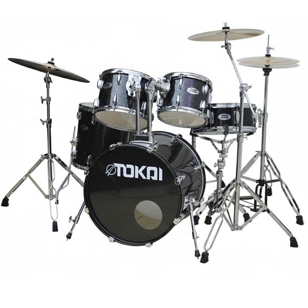 מערכת תופים Sparkle Black – Tokai Explorer Studio SBK