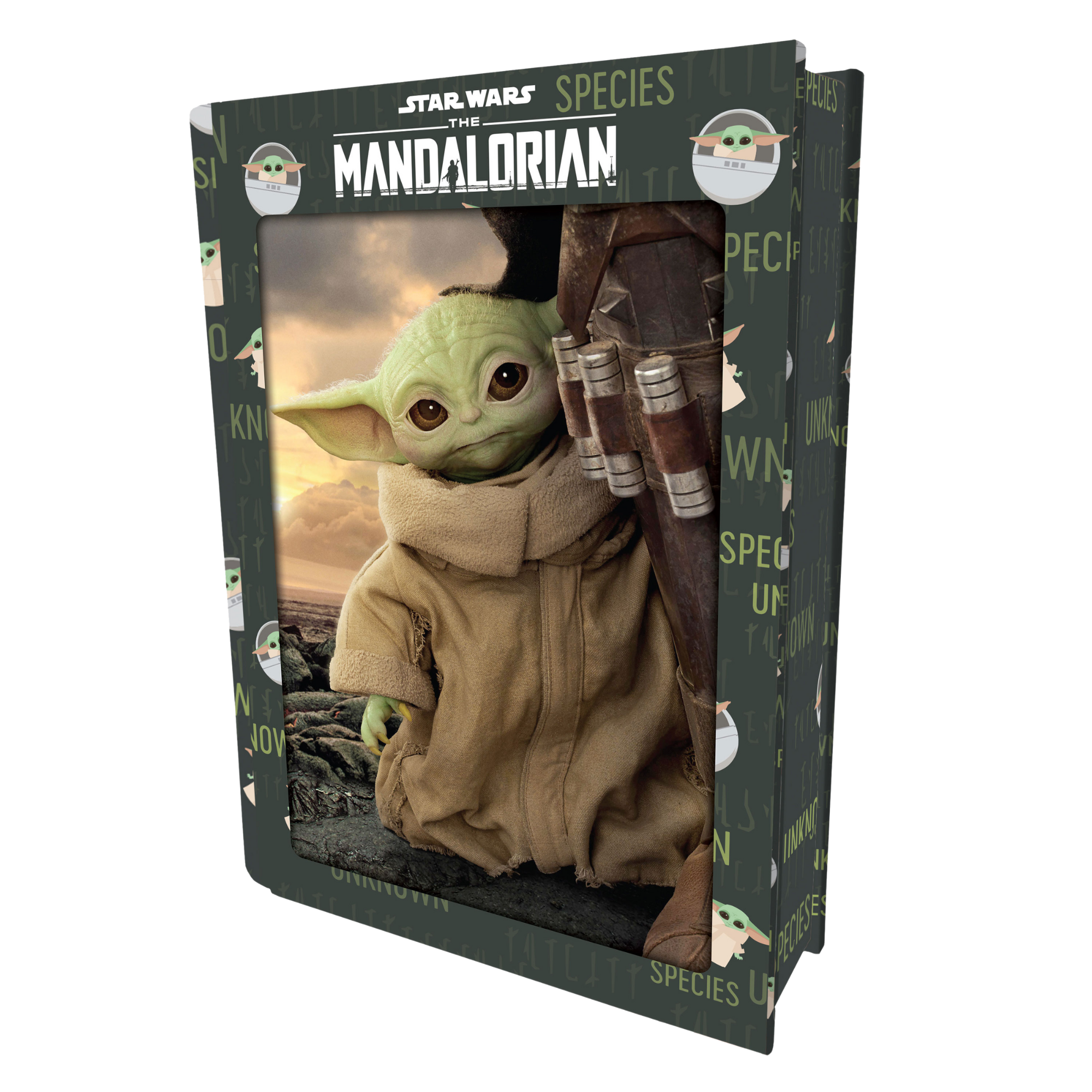 פאזל תלת מימד גרו בייבי יודה בקופסת מתכת דמוי ספר 300 חלקים מבית Prime 3D