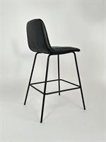 כסא בר מעוצב דגם אוליבר דמוי עור צבע שחור
