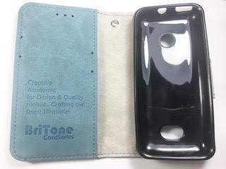 מגן ספר ברייטון BriTone לנוקיה 208 NOKIA בצבע תורכיז