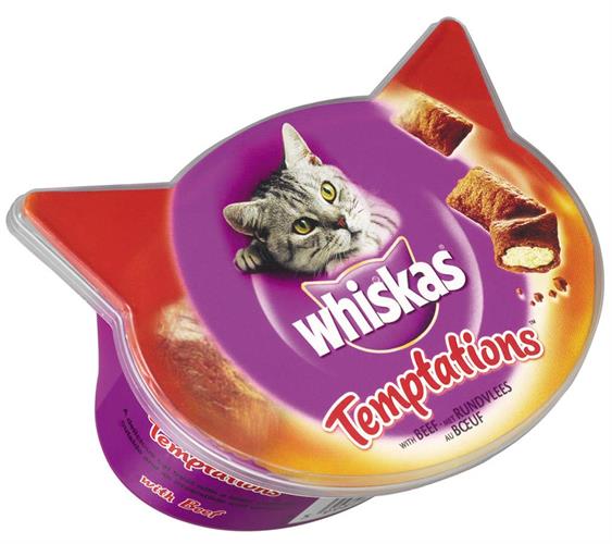וויסקאס טמפטשיין בקר - Whiskas גרם 60