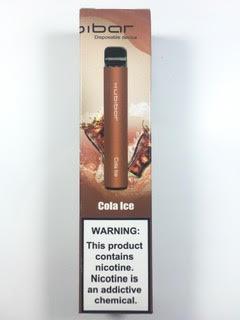 סיגריה אלקטרונית חד פעמית כ 1500 שאיפות Kubibar Disposable 20mg בטעם קולה אייס Cola Ice