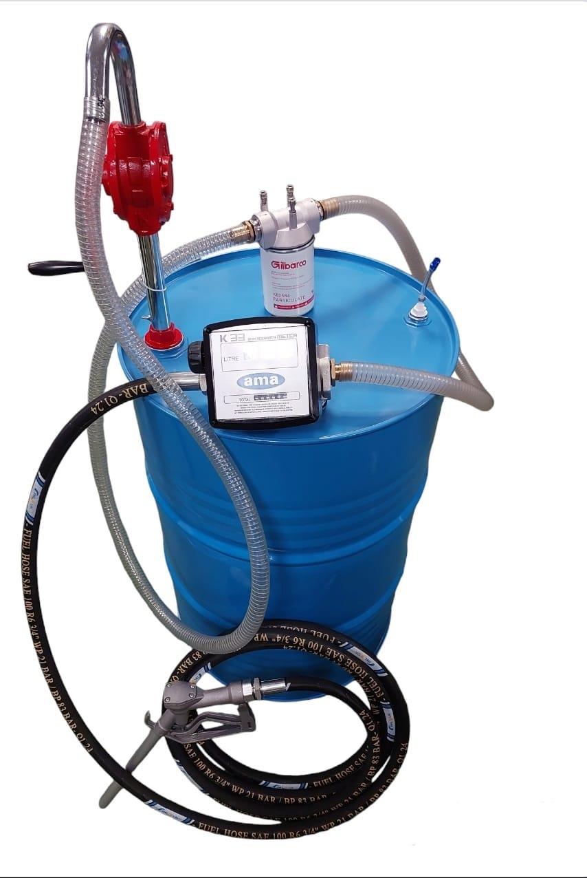 חבית אקדח ומשאבת תדלוק ידנית צינור 6 מטר מונה מכאני משאבה נשם ופילטר סולר לתדלוק סולר קמפינג לייף חבית אקדח ומשאבת תדלוק ידנית צינור 6 מטר מונה מכאני משאבה נשם ופילטר סולר לתדלוק סולר קמפינג לייף