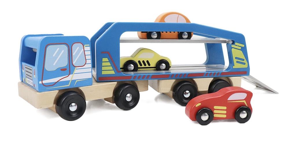 משאית גרירה + 3 מכוניות