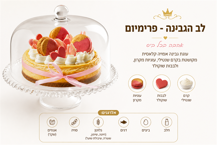 עוגת גבינה אפויה -חלבי