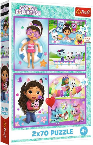 2 פאזלים בית הבובות של גבי 70 חלקים