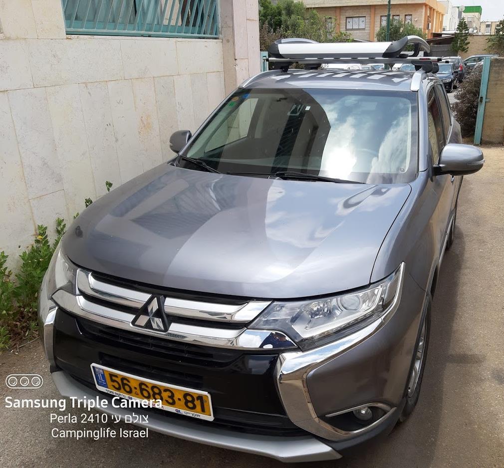 עריסה 1.6 מטר אלומיניום למיצובישי אאוטלנדר מחוזקת עם רגל