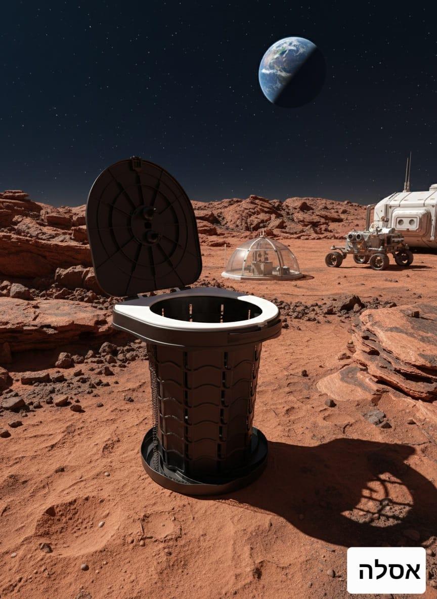 שירותים לקמפינג כיסא אסלה מתקפלת אינו תופס מקום מגיע עם שקיות ותיק אכסון קמפינג לייף