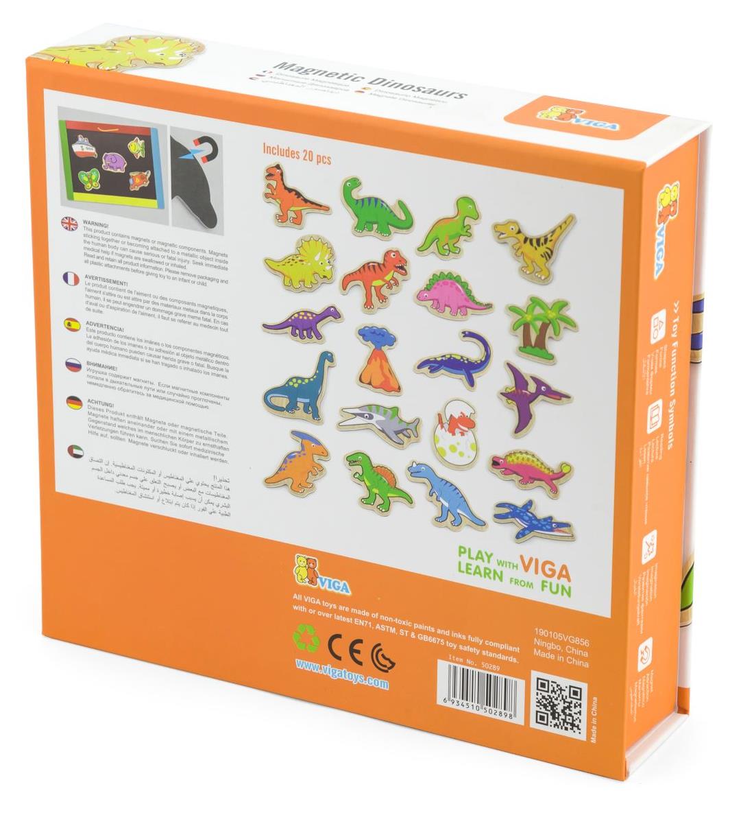 דינוזאורים עץ מגנטיים VIGA