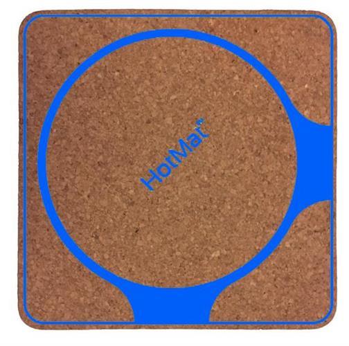 Insulator Cork trivets-BLUE- to protect counter